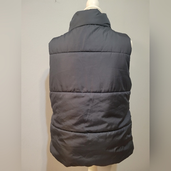 Forever Audrey women's size L navy zip-up vest with multi-colored front panels - Picture 3 of 10